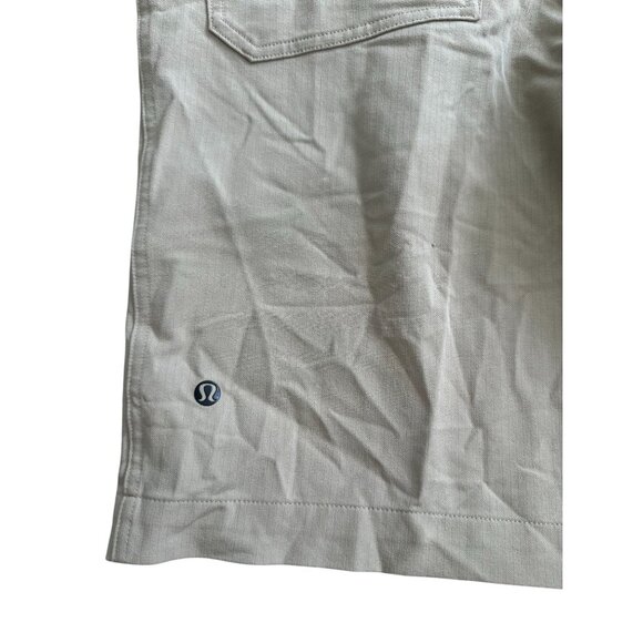 LULULEMON Men's Tan Casual Side Zip Shorts Size 34 - Picture 7 of 9